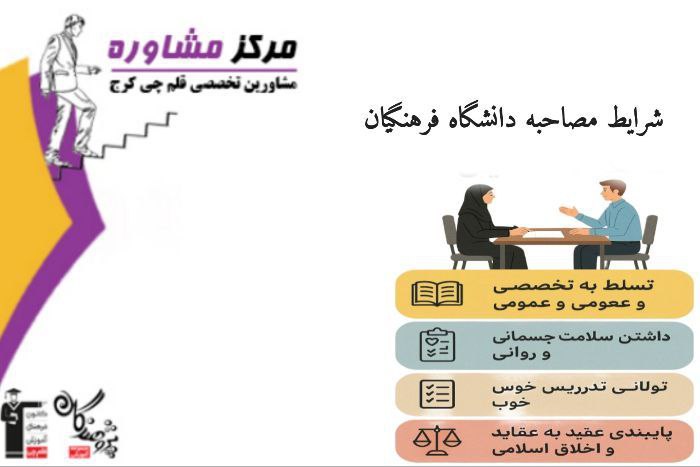 شرايط  مصاحبه فرهنگيان 1404