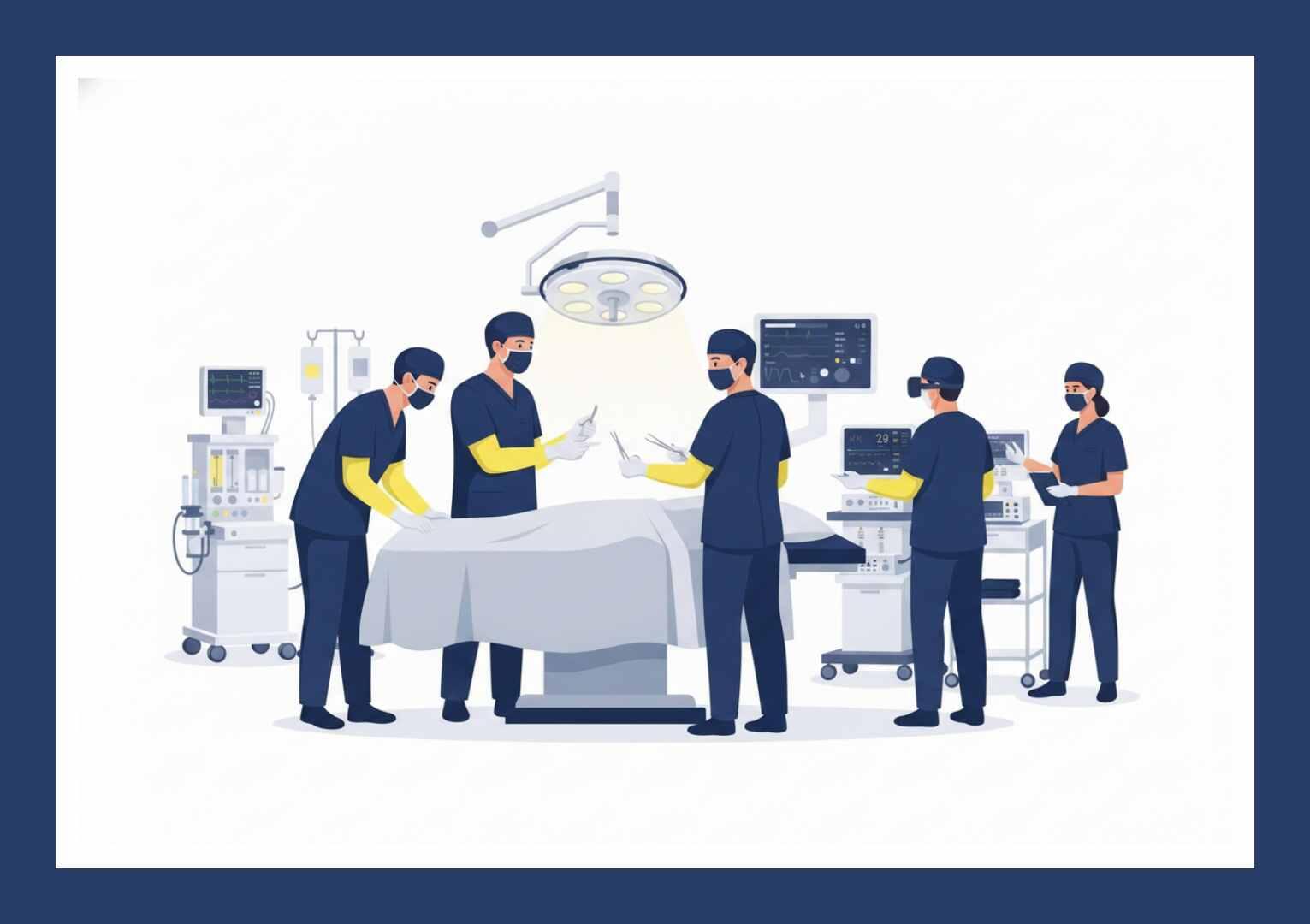 همکاری تیم جراحی و کارشناس اتاق عمل در جراحی تخصصی